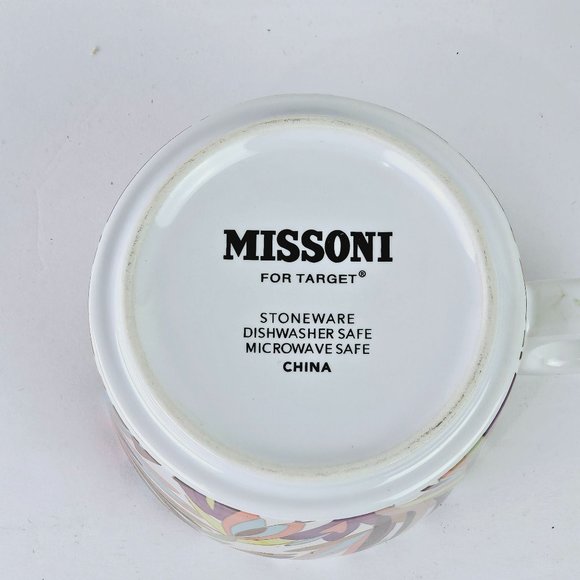Missoni for Target 20th Anniversary Floral Stoneware Stacking Coffee Cup, RARE! - Picture 7 of 9